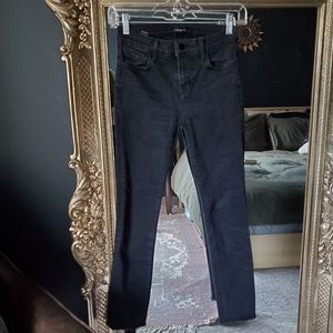J Brand Black cropped skinny jeans 26